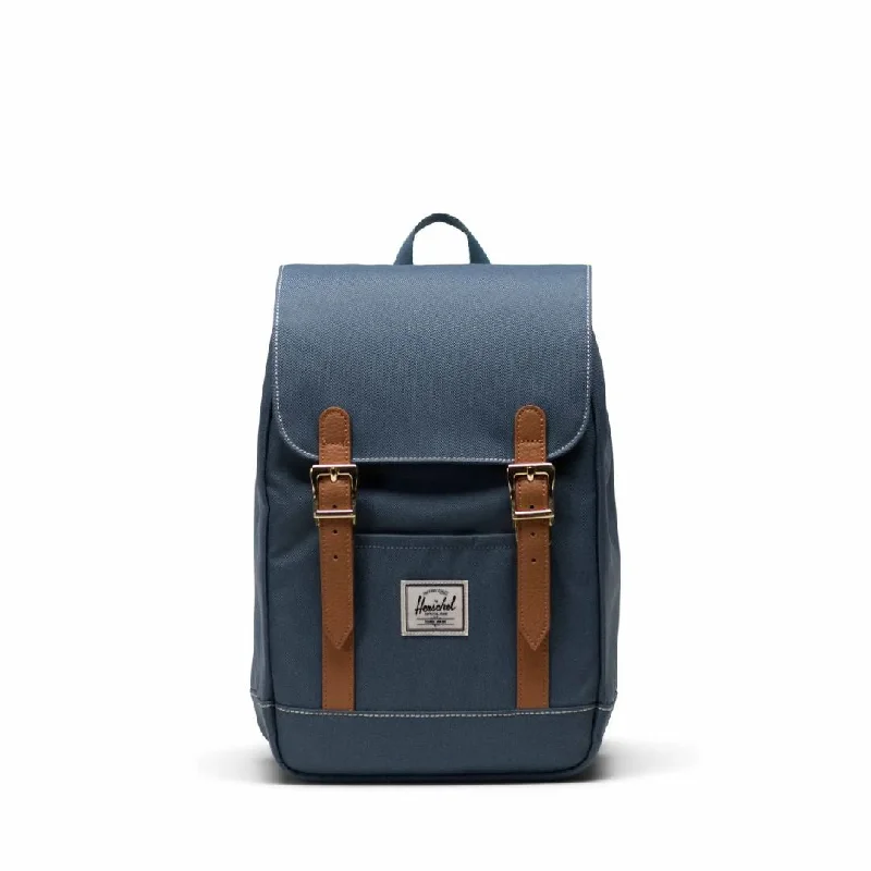 Retreat Small Backpack (Blue Mirage + White Stitch) Elegant Purses, Shop & Save
