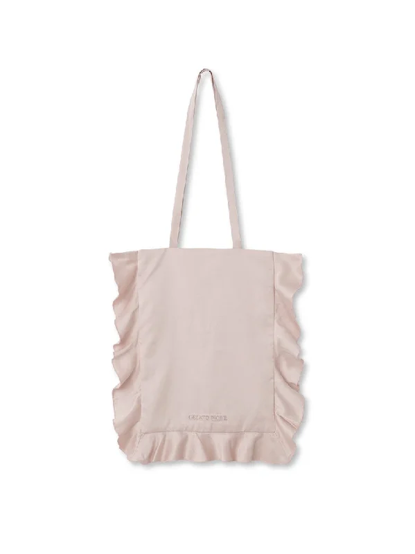 Satin Frill Tote Bag Limited-Time Handbag Sale