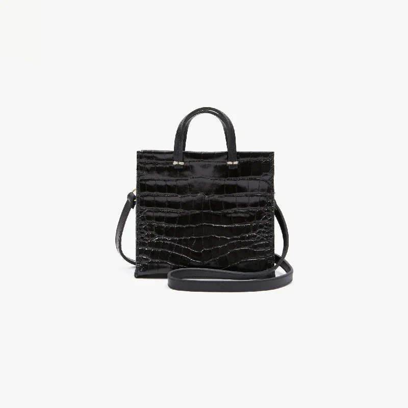 Simple Tote Bébé (Black Croco) Designer-Inspired Bags At Reduced Prices