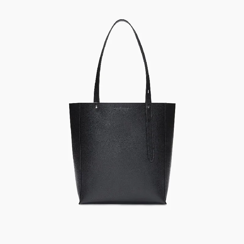 Stella North South Leather Tote (Black) Everyday Elegance At Special Prices