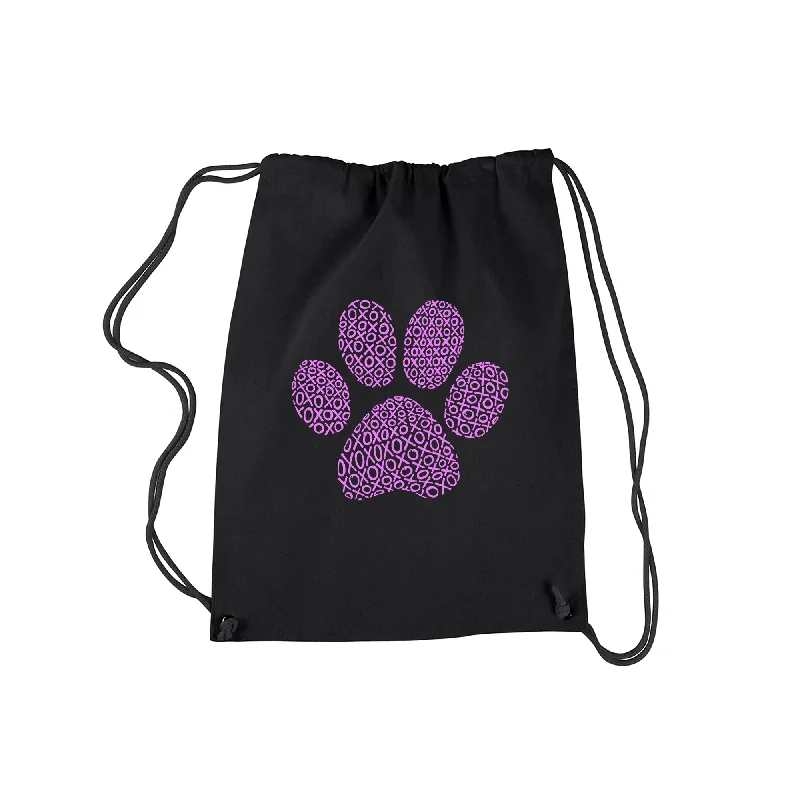 XOXO Dog Paw  - Drawstring Backpack Elegant Bags With Limited Stock Available