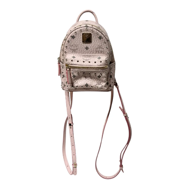 MCM/Backpack/Monogram/Leather/PNK/MINI STUDS Sleek Bags, Perfect Prices