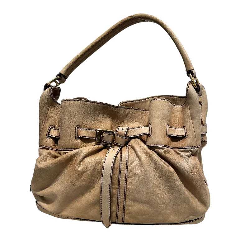 BURBERRY/Hand Bag/Leather/BEG/BUCKLE SHOULDER BAG Designer Bags At Exclusive Clearance Prices BURBERRY/Hand Bag/Leather/BEG/BUCKLE SHOULDER BAG Designer Bags At Exclusive Clearance Prices