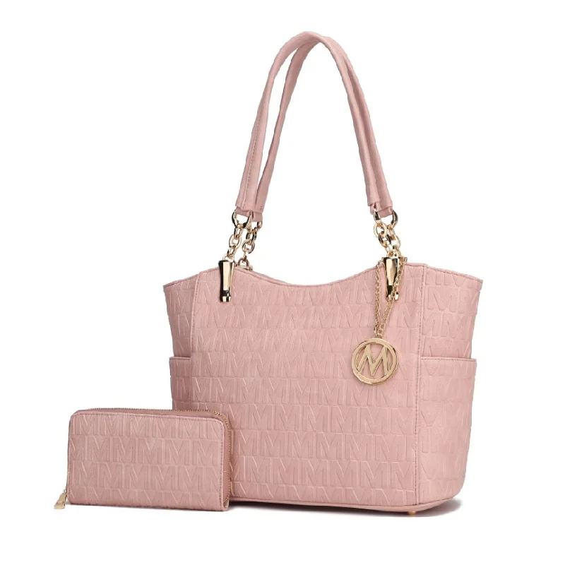 Allison Vegan Leather 2 PCS Tote & Wallet Handbag Elegant Totes At Limited-Time Prices Allison Vegan Leather 2 PCS Tote & Wallet Handbag Elegant Totes At Limited-Time Prices