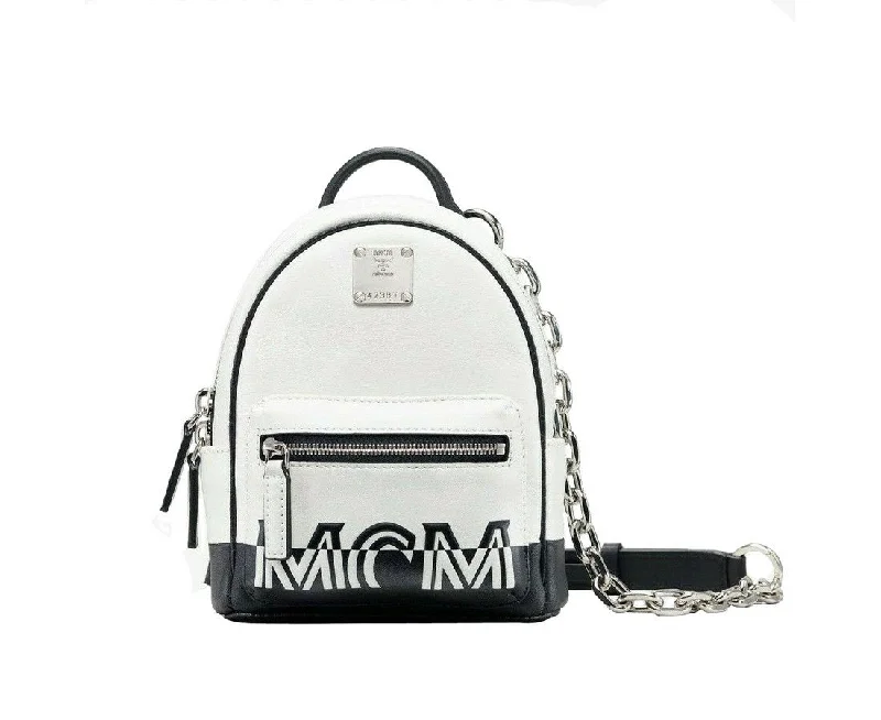 MCM Women's White Contrast Logo Leather Mini Crossbody Chain Bag mwr9acl11wt001 Trendy Purses At Unbeatable Discounts MCM Women's White Contrast Logo Leather Mini Crossbody Chain Bag mwr9acl11wt001 Trendy Purses At Unbeatable Discounts