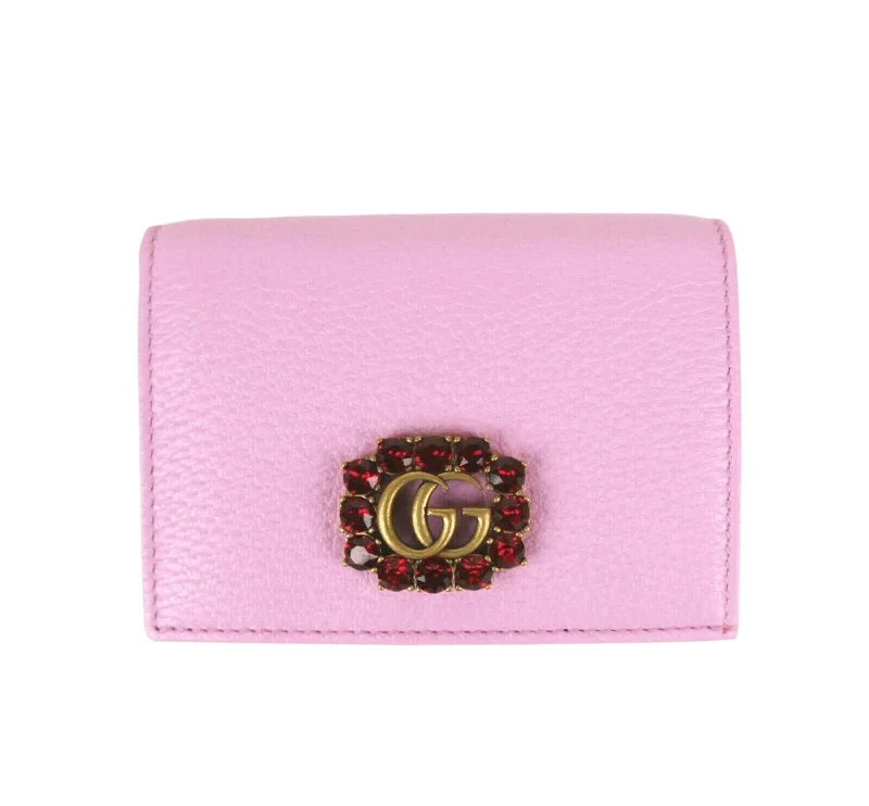 Gucci Marmont Women's Pink Leather Wallet w/Crystal Double G 499783 5871 Chic Bags, Shop Now Gucci Marmont Women's Pink Leather Wallet w/Crystal Double G 499783 5871 Chic Bags, Shop Now