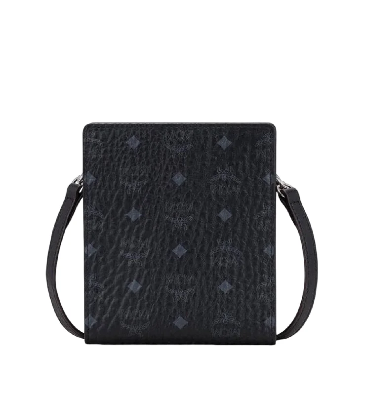 MCM Women's Black/Grey Visetos Zipped Wallet Multifunction Lanyard MXEASVI04BK001 The Bag Sale You've Been Waiting For Is Here MCM Women's Black/Grey Visetos Zipped Wallet Multifunction Lanyard MXEASVI04BK001 The Bag Sale You've Been Waiting For Is Here
