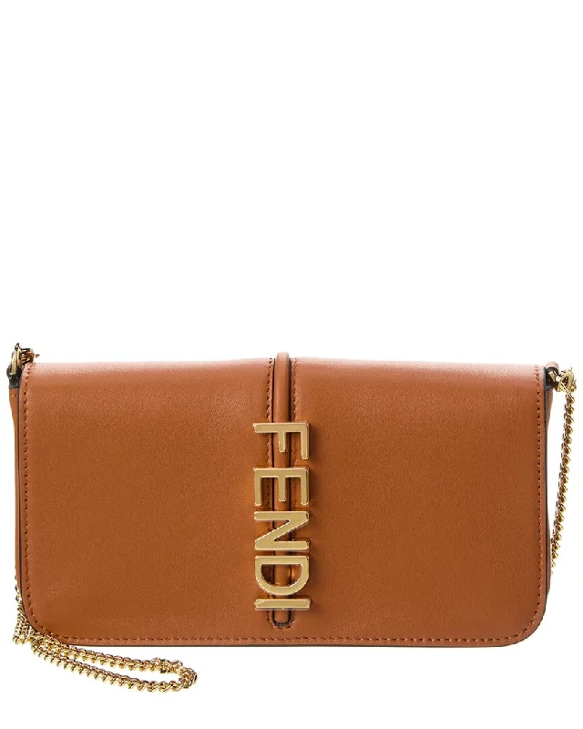 Fendi Fendigraphy Leather Wallet On Chain Premium Handbags With A Touch Of Elegance