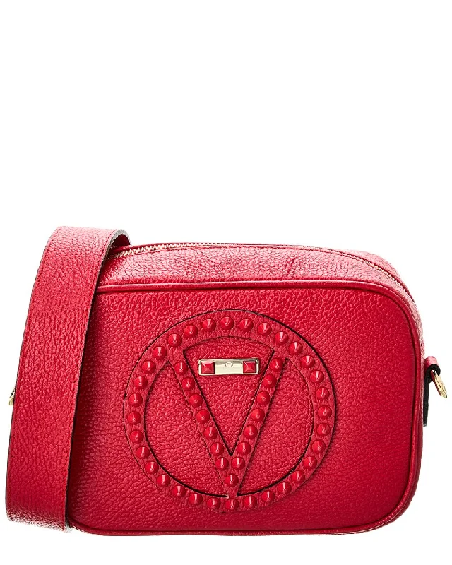 Valentino By Mario Valentino Mia Rock Leather Crossbody Trendy Purses, Limited Offer Valentino By Mario Valentino Mia Rock Leather Crossbody Trendy Purses, Limited Offer