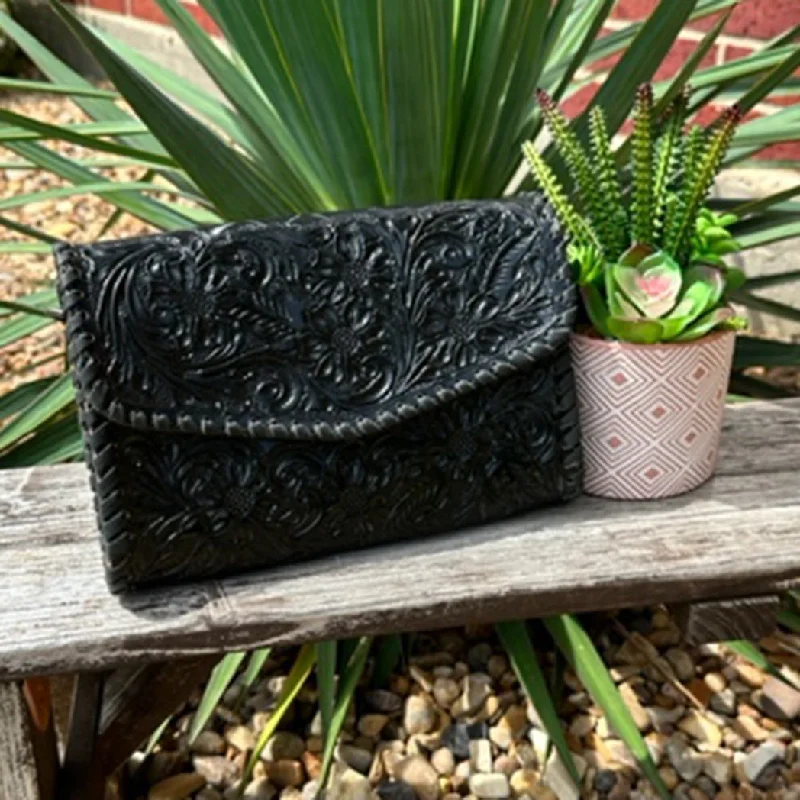 Black Fully Tooled Clutch High-End Bags, Low-End Prices