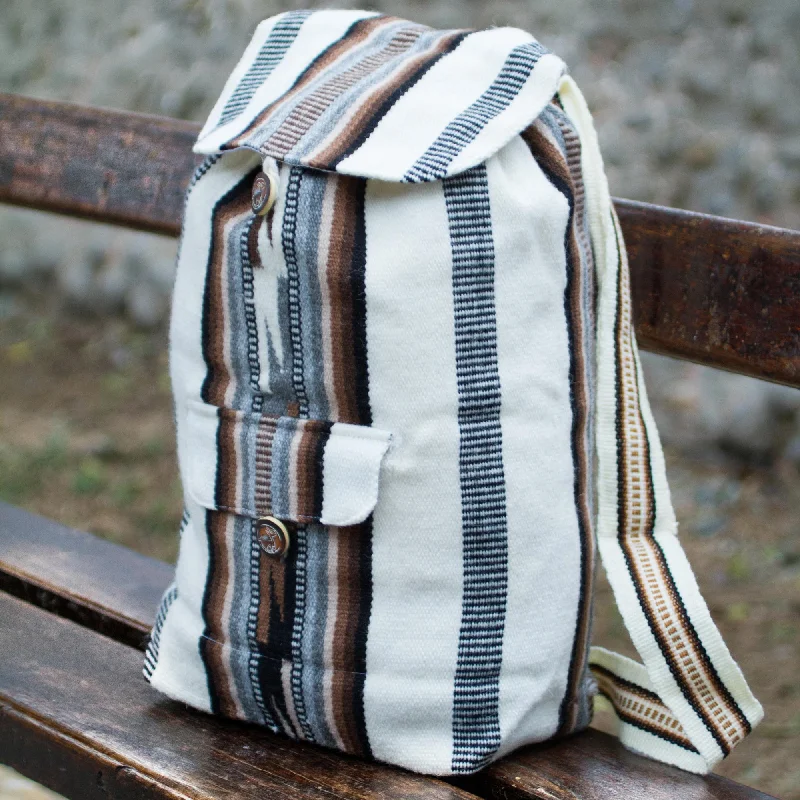 Boho Stripes Handcrafted Peruvian Alpaca Blend Backpack Iconic Fashion Bags At Unbeatable Savings Boho Stripes Handcrafted Peruvian Alpaca Blend Backpack Iconic Fashion Bags At Unbeatable Savings