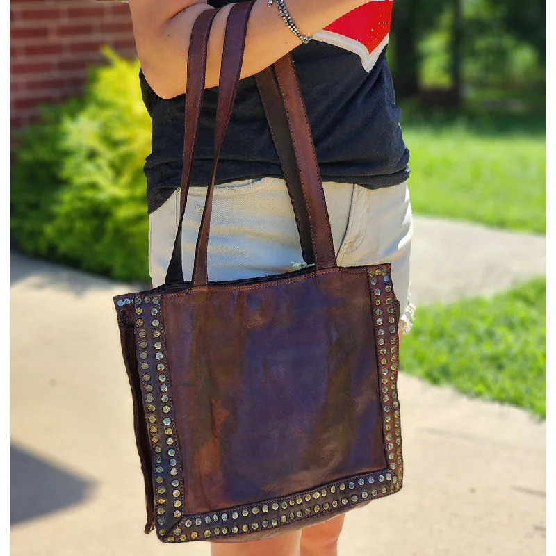 Spaghetti Western Brown Studded Shoulder Bag Stylish Handbags With Exclusive Online Discounts Spaghetti Western Brown Studded Shoulder Bag Stylish Handbags With Exclusive Online Discounts
