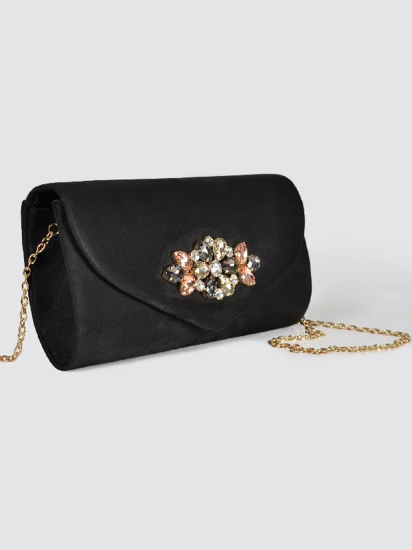 Embellished Suede Clutch The Best Handbag Offers Are Here