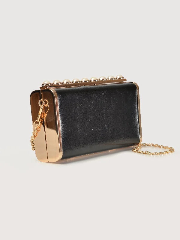Pearled Hard Clutch Stylish Totes, Exclusive Savings