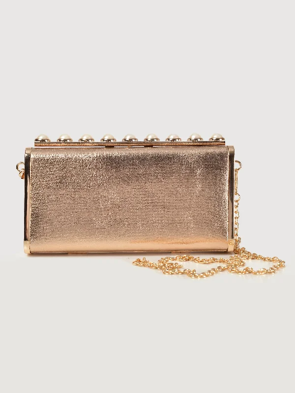 Pearled Hard Clutch Sleek Bags, Perfect Prices