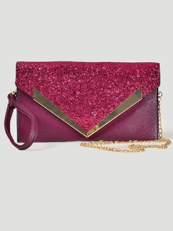 Shimmer Envelope Clutch Carry Elegance For Less
