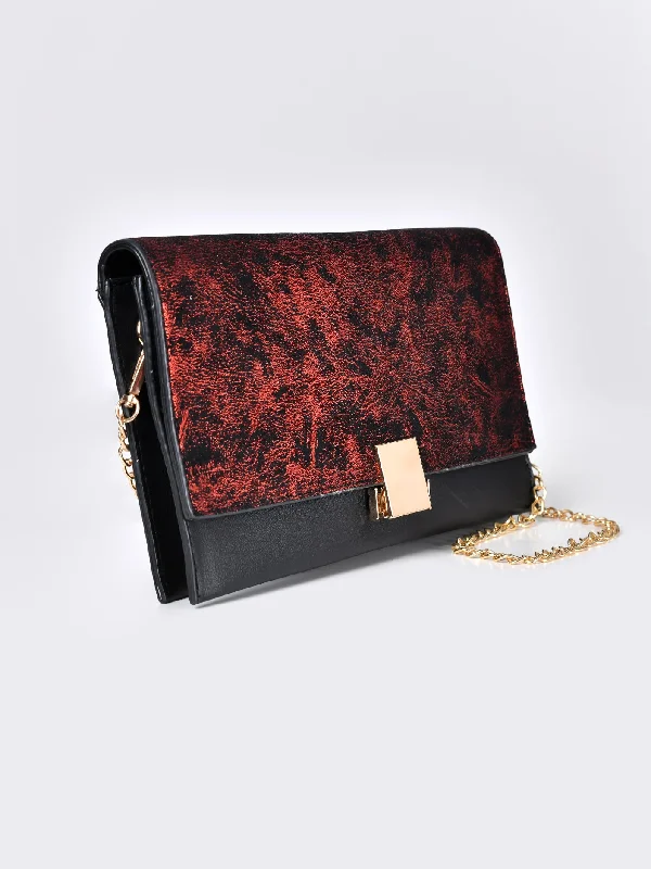 Metallic Lock Clutch Handbag Deals You'll Love