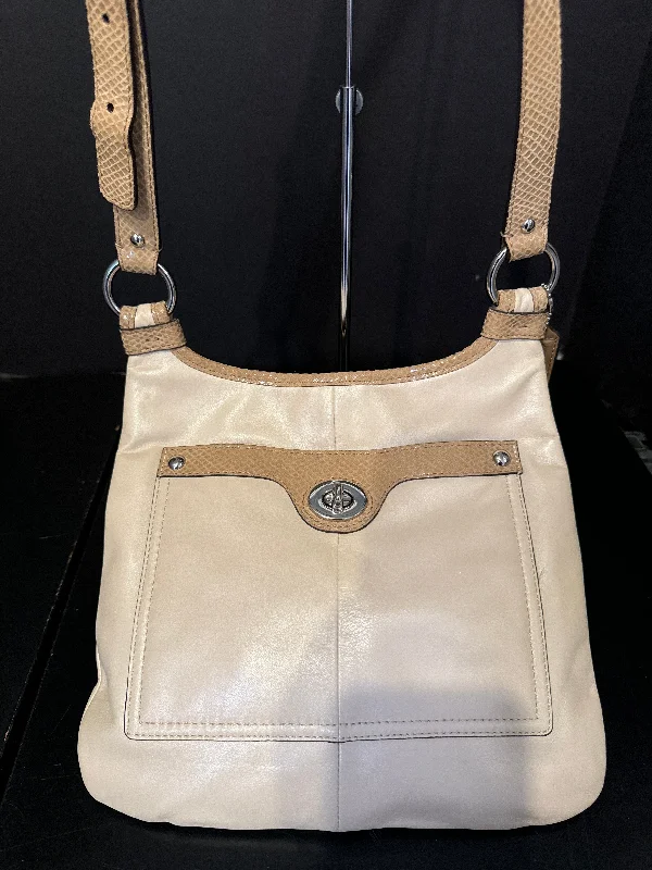 Coach Leather Snakeskin Trim Crossbody Handbag - small Designer-Inspired Bags At Reduced Prices Coach Leather Snakeskin Trim Crossbody Handbag - small Designer-Inspired Bags At Reduced Prices
