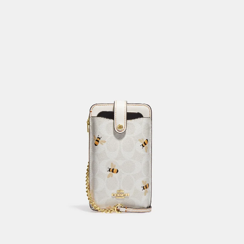 Coach Outlet Phone Crossbody In Signature Canvas With Bee Print Upgrade Your Look With Our Bag Sale Coach Outlet Phone Crossbody In Signature Canvas With Bee Print Upgrade Your Look With Our Bag Sale
