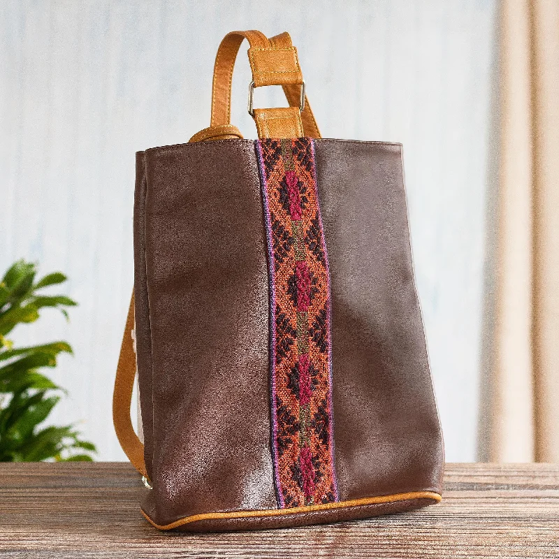 Cusco Calle Leather Backpack With Hand-woven Wool Detail From Peru Chic And Affordable Bags – Grab Yours Today Cusco Calle Leather Backpack With Hand-woven Wool Detail From Peru Chic And Affordable Bags – Grab Yours Today