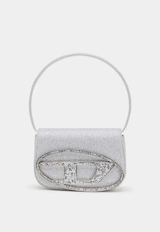 Diesel 1Dr Shoulder Bag Silver Luxury Bags, Budget Prices