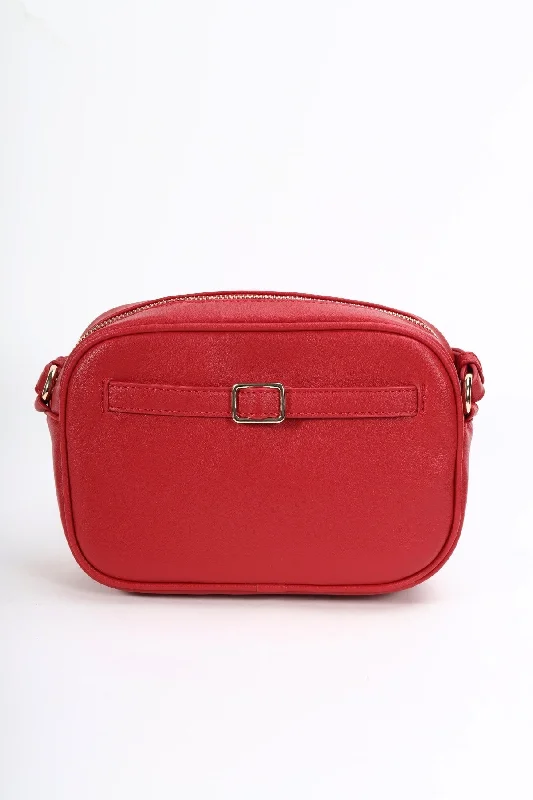 Red Crossbody With Buckle Detail Limited-Stock Bag Clearance – Grab Your Favorite Now Red Crossbody With Buckle Detail Limited-Stock Bag Clearance – Grab Your Favorite Now