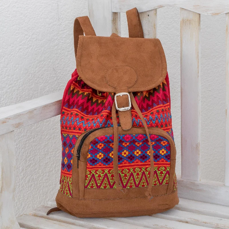 Flowers of Comalapa Zigzag Motif Handwoven Cotton Backpack from Guatemala Stylish Bags At Unbeatable Prices – Shop Now Flowers of Comalapa Zigzag Motif Handwoven Cotton Backpack from Guatemala Stylish Bags At Unbeatable Prices – Shop Now