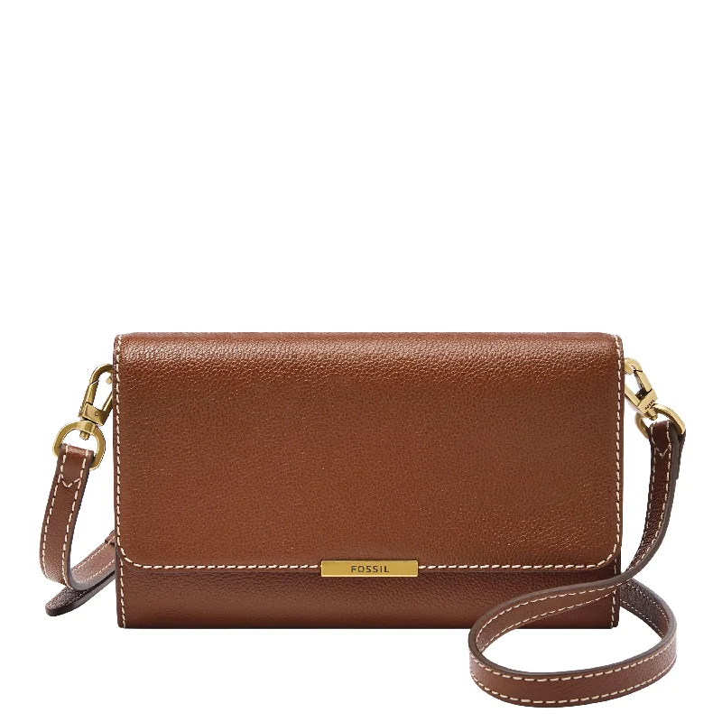Fossil Women's Jori Leather Wallet Crossbody High-Fashion Handbags At Reduced Costs