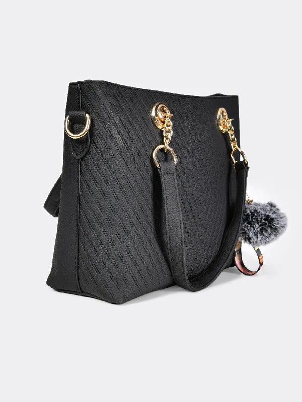 Streaked Shoulder Bag Flash Sale On Designer Bags