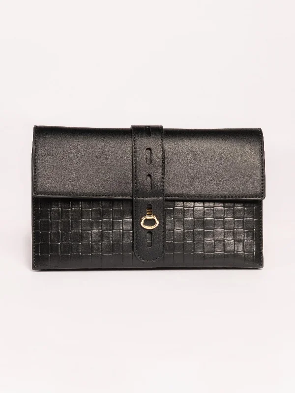 Textured Clutch Chic Handbags At Special Promotional Prices