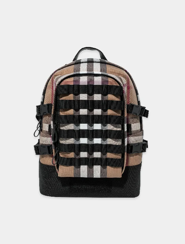 CHECK JACK CANVAS BACKPACK Chic Crossbody Bags, Limited Offers