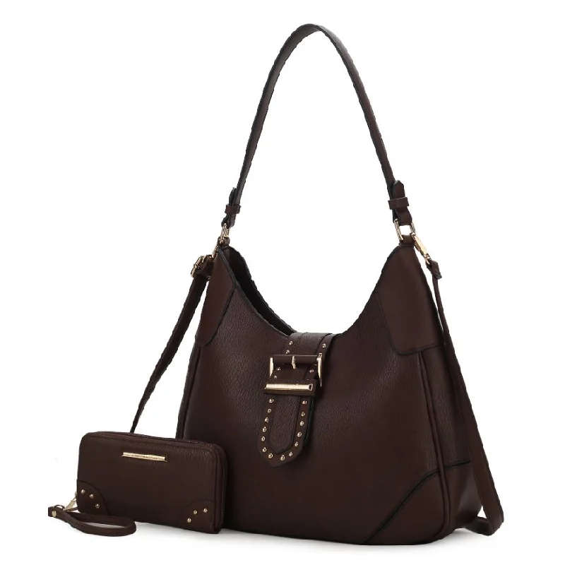 Juliette Vegan Leather Women’s Shoulder Bag with Matching Wallet – 2 pcs Designer Bags At Low Prices Juliette Vegan Leather Women’s Shoulder Bag with Matching Wallet – 2 pcs Designer Bags At Low Prices