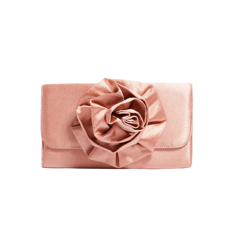 La Fleur Satin in Champagne Trendy And Classic Bags Now At Unbeatable Discounts