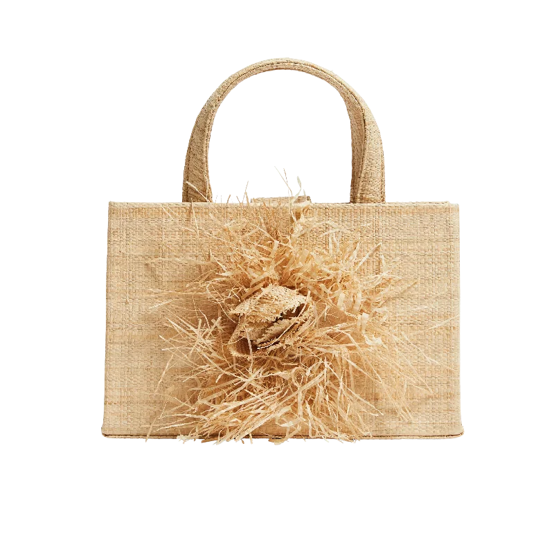 La Fleur Mini Tote in White Stylish Handbags At Unbeatable Discounts
