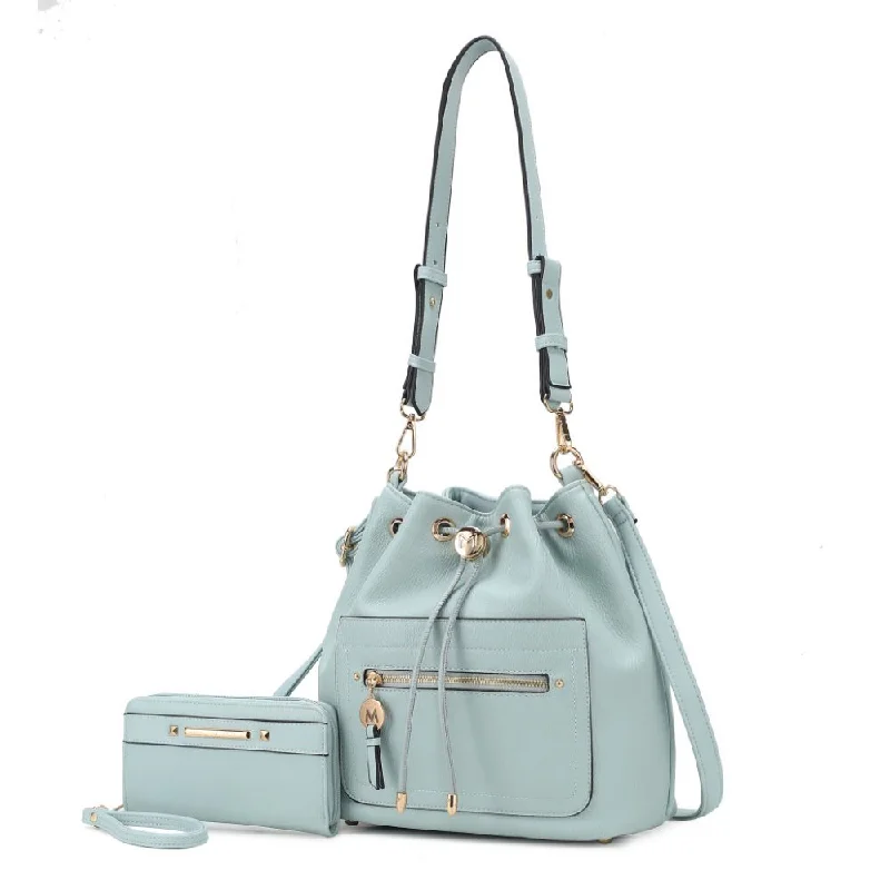 Larissa Vegan Leather Women’s Bucket Bag with Wallet– 2 pieces Stylish Bags, Unbeatable Prices Larissa Vegan Leather Women’s Bucket Bag with Wallet– 2 pieces Stylish Bags, Unbeatable Prices