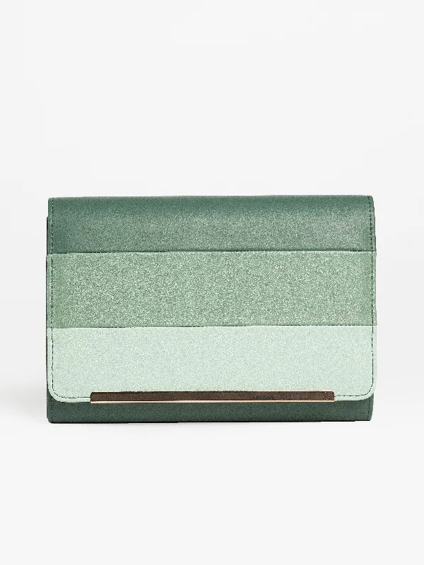 Three Toned Clutch Timeless Handbags At Reduced Prices