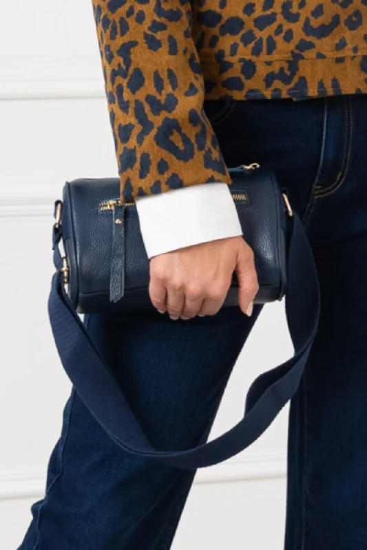 Leather Crossbody in Navy Chic Bags, Shop Now & Save