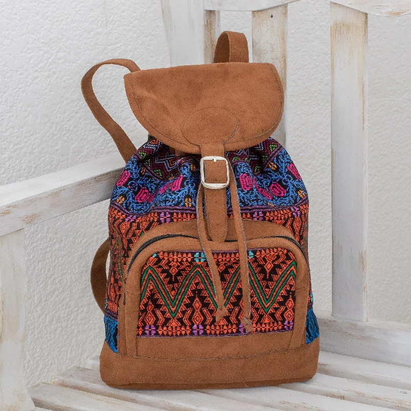 Multicolored Night Handwoven Multicolored Cotton Backpack from Guatemala Premium Handbags At Budget-Friendly Prices Multicolored Night Handwoven Multicolored Cotton Backpack from Guatemala Premium Handbags At Budget-Friendly Prices