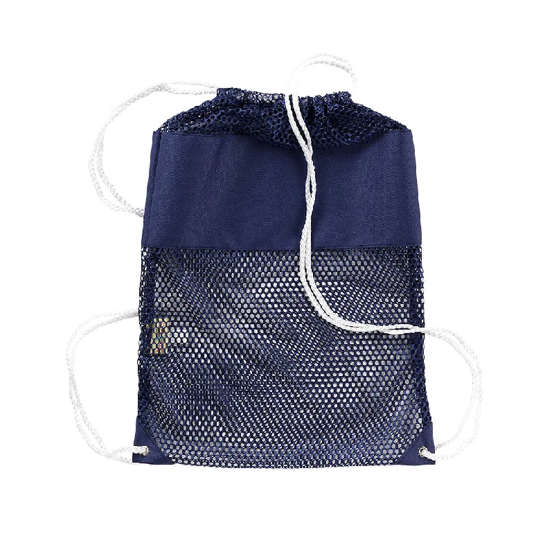 Navy Blue Mesh Backpack Trendy And Classic Bags Now At Unbeatable Discounts