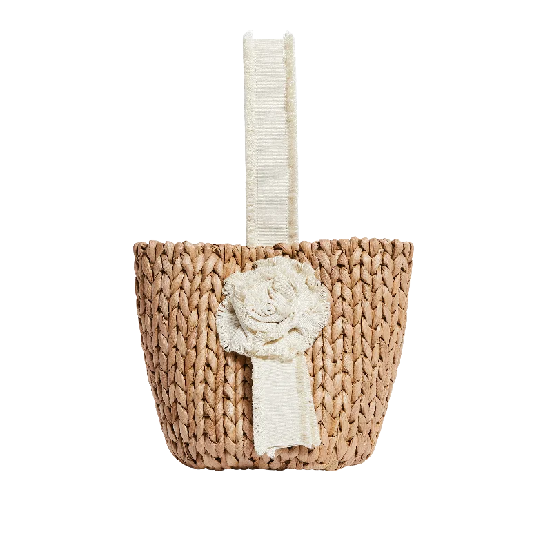 Petite Isla Bahia Basket Fleur in Ivory Handbag Deals You'll Love