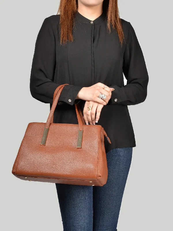 Textured Brown Shoulder Bag Designer Bags At Low Prices