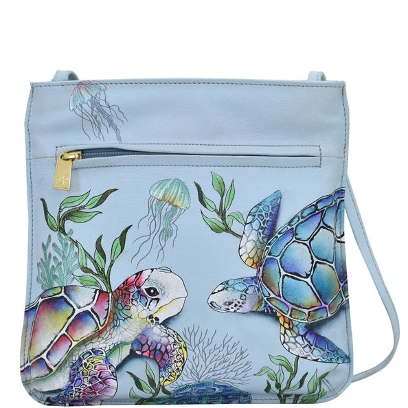 Slim Crossbody With Front Zip - 452 UND Sleek And Stylish Handbags At Lower Prices