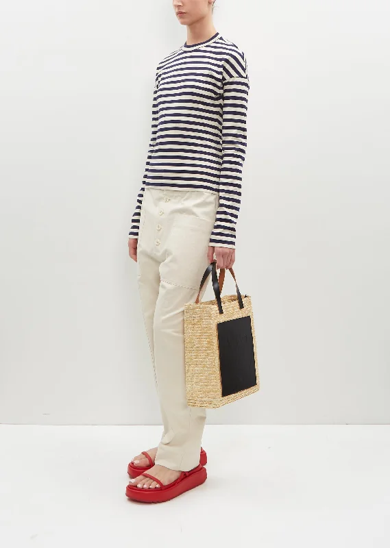 Straw Medium Shopper Iconic Handbags At Budget-Friendly Prices