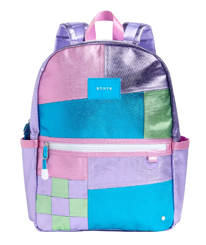 State Bags Kane Kids Double Pocket Backpack Patchwork Premium Quality Bags, Budget Prices State Bags Kane Kids Double Pocket Backpack Patchwork Premium Quality Bags, Budget Prices
