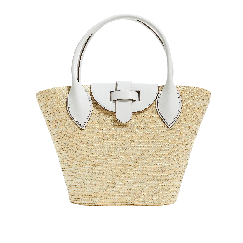 The Arden in White Luxury Totes, Affordable Prices