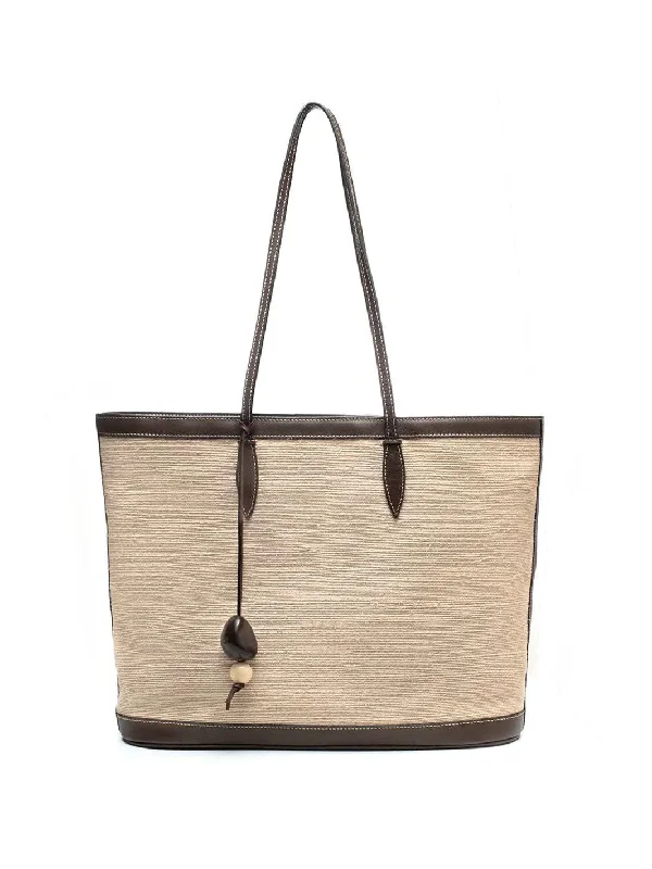 The Tote in Woven Natural Fiber Luxury Handbags At Budget-Friendly Rates
