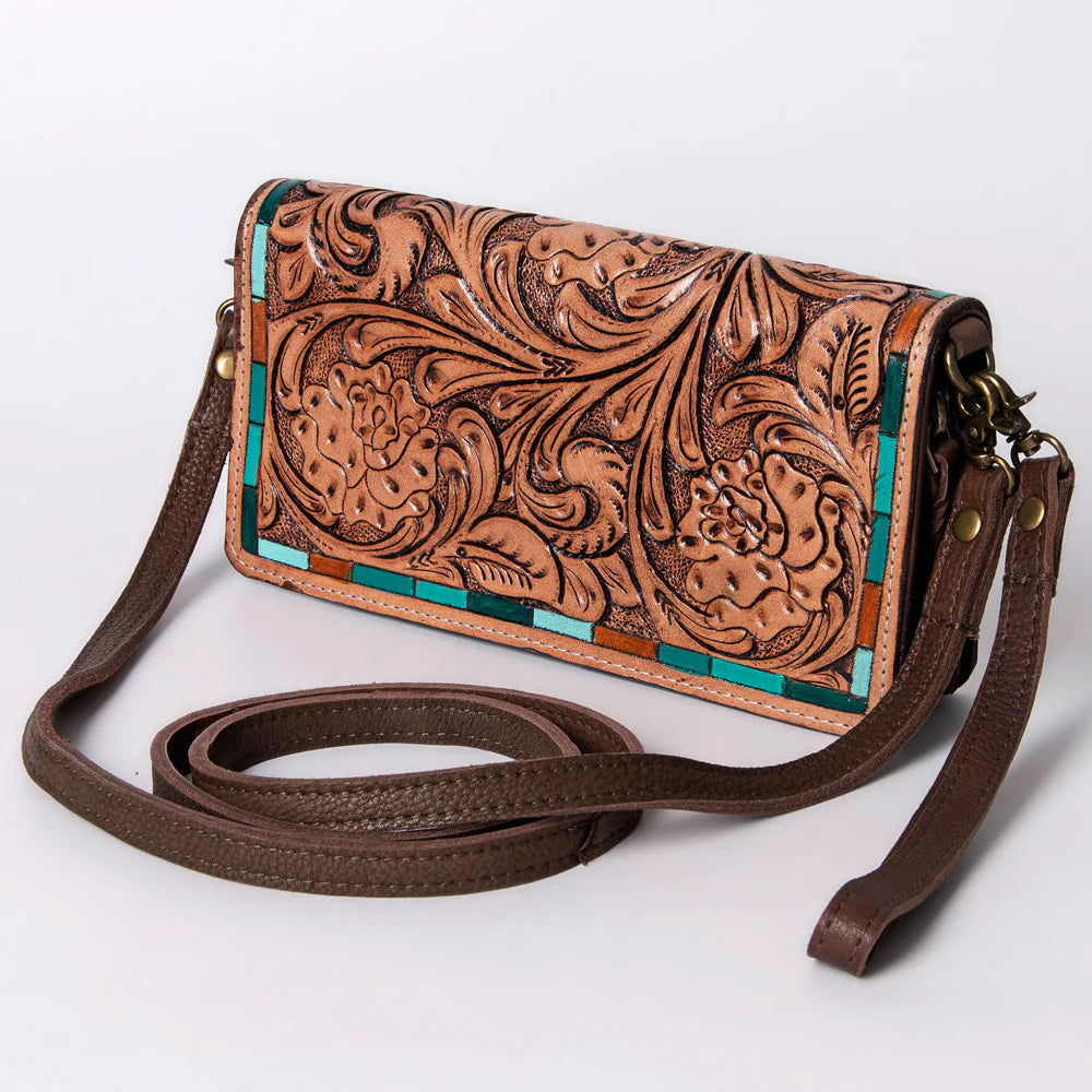 American Darling Tooled Turquoise Clutch Chic Shoulder Bags At Promotional Rates