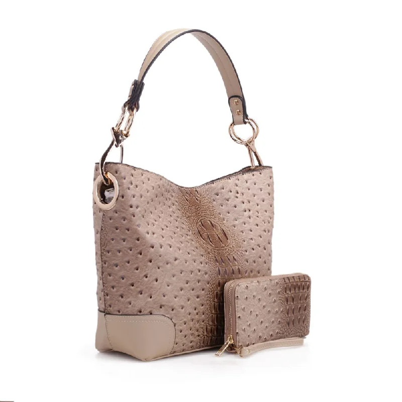 Wandy Soft Vegan Leather Hobo & Wallet Set Fashion Bags, Huge Savings