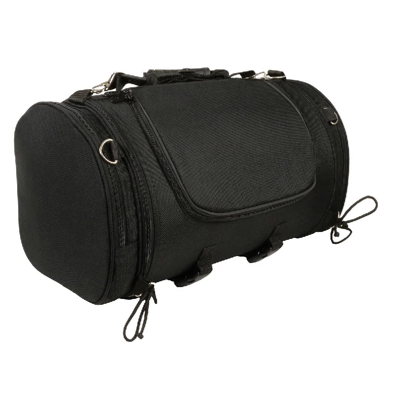 Milwaukee Performance SH683 Large Black Textile Duffel Style Motorcycle Sissy Bar Bag with Carry Strap Trendy Purses At Exclusive Promotional Rates Milwaukee Performance SH683 Large Black Textile Duffel Style Motorcycle Sissy Bar Bag with Carry Strap Trendy Purses At Exclusive Promotional Rates