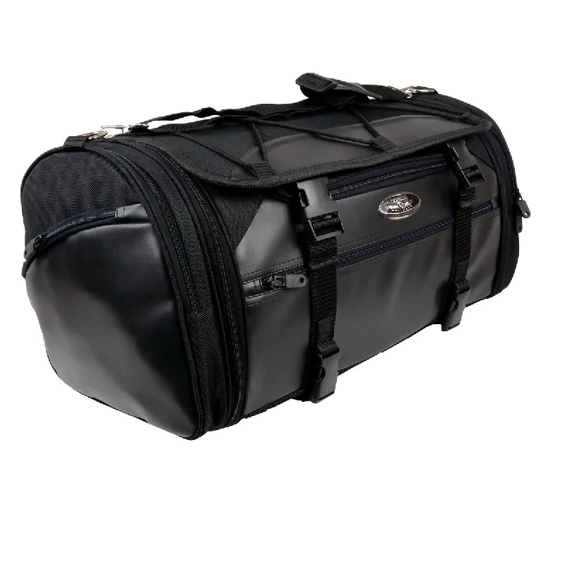 Milwaukee Leather SH694 Large Black Textile and PVC Duffel Style Motorcycle Rack Bag Grab Your Favorite Handbags At Discounted Prices Milwaukee Leather SH694 Large Black Textile and PVC Duffel Style Motorcycle Rack Bag Grab Your Favorite Handbags At Discounted Prices